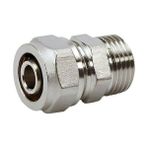 Kalde Pex ve Pert Mobil Boru Ekleme Nipeli Dış Dişli/erkek - Ø16X1/2" - Mobil Sistem Boru Bağlantı Rakoru - 10
