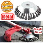 Kaldirim Temizleme Aparati Yol Tas Duvar Beton Cikmis Otlari Supurme Metal Motorlu Tirpan Misinasi