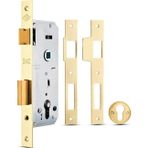 KALE 152R 40 Mm Silindirli Kapı Kilidi Oval 18 Mm Alınlı Saten