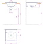 Kale 310200200064 Idea 2.0 45 cm Beyaz Lavabo