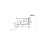 Kale 344165 Ford Focus 1.6 1.8 2.0 Rs St170 98-04 Al-pl-brz Radyatör