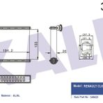 Kale 346420 Renault Clio IV Logan II 13- Brazing Kalorifer Radyatörü
