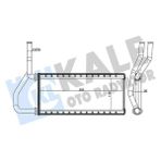 Kale 358610 - Kalorifer Radyatörü Honda Cr-V 2.0l K20 Rd8 02-06 - Aleminyum