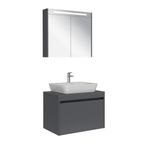 Kale 610100200593 Idea 2.0 80 cm Tek Çekmeceli Banyo Dolabı