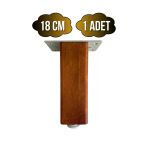 Kale Ayarlı Ahşap Ayak Mobilya Masa Ve Dolap Ayağı(Ceviz)(Kayın/Gürgen Ağacı) Ceviz 18Cm 18Cm - 1 Adet