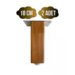 Kale Ayarlı Ahşap Ayak Mobilya Masa Ve Dolap Ayağı(Kayın)(Kayın/Gürgen Ağacı) Ahşap Rengi 18Cm 18Cm - 2 Adet