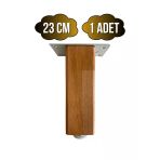 Kale Ayarlı Ahşap Ayak Mobilya Masa Ve Dolap Ayağı(Kayın)(Kayın/Gürgen Ağacı) Ahşap Rengi 23Cm 23Cm - 1 Adet