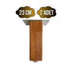 Kale Ayarlı Ahşap Ayak Mobilya Masa Ve Dolap Ayağı(Kayın)(Kayın/Gürgen Ağacı) Ahşap Rengi 23Cm 23Cm - 2 Adet