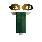 Kale Ayarlı Ahşap Ayak Mobilya Masa Ve Dolap Ayağı(Yeşil)(Kayın/Gürgen Ağacı) Yeşil 10Cm 10Cm - 1 Adet