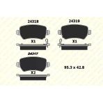 Kale Balata Arka Disk Fren Balatası Opel Astra F-G-H-J Combo Corsa C Meriva 2003-2010