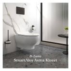 Kale D-Luna Smart Akış Asma Klozet + Ultra Slim Smart Klozet Kapağı - Beyaz