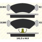Kale Disk Fren Balatası Ön Ford Courıer 96>, Fıesta 98>, Fıesta Iıı 89-95, Fıesta Iv 95-02, Ka 96-08 (1 Tk )
