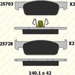 Kale Disk Fren Balatası Ön Renault Clıo Iv 12 > Symbol-Iı 08> Sandero-Iı 12> Twıngo-Iıı 14> / Dacıa Logan 13 > Ince Tıp (1 Tk )