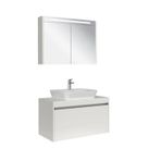 Kale Idea 2.0 100 cm Parlak Beyaz Tek Çekmeceli Banyo Dolabı Takımı