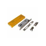 Kale Kilit 152 R 40 Mm Silindirli Gömme Kilit Ahşap Daire Dış Kapı Kilidi Nikel Oval
