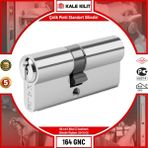 Kale Kilit Çelik Pimli Standart Silindir 164 Gnc 68 mm Nikel 3 Anahtarlı 164GNC00129