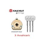 Kale Kilit KALE 164F FİAM BAREL 3 ANAHTARLI ÇİVİLİ GÖBEK