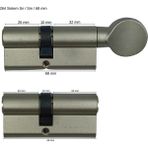 Kale Kilit Kale 264 Sistem Sn Silindir Ikili Pos Sistem Blisterli Nikel ( 68MM-26+10+32 ) - Gri