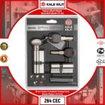 Kale Kilit Tüpten Şifreli Yüksek Güvenlikli Silindir 2'li Set 264 Cec 68 mm Saten 5 Anahtarlı Emniyet Kartlı 26400000013