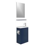 Kale Minimalist 50 cm Lacivert Banyo Dolabı