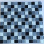 Kale Mutfak Tezgah Arası Kristal Cam Mozaik Kale 61SM3007 23X23 - Siyah