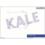 KALE OTO Radyatör 342825 Klima Radyatörü Laguna I 98-