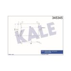 KALE OTO Radyatör 345345 Klima Radyatörü Ducato 94- / Boxer 94- / Jumper 94- 506X349X22
