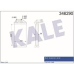 KALE OTO Radyatör 346290 Kalorifer Radyatörü 307 00- 1.4 HDI 1.6 HDI 2.0 HDI