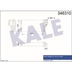 KALE OTO Radyatör 346310 Kalorifer Radyatörü 307 01- Behr Tip Otomatik Klima 242X135X42