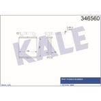 KALE OTO Radyatör 346560 Kalorifer Rdayatöru Brazıng H100 Klimalı 165X170X44