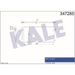 KALE OTO Radyatör 347285 Klima Radyatörü 1.3 1.6 Mjt 1.4 Al-Pl-Brz