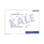 Kale Oto Radyatör 349530 Radyatör Çerçevesiz Mb Actros 817×808×48
