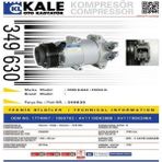 KALE OTO Radyatör 349630 Klima Kompresörü B-Max 12-Fiesta VI-Focus III 10-