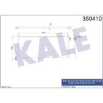 KALE OTO Radyatör 350410 Kondenser Al/Brz Volvo Fh 400-Fh 420-Fh 440-Fh 460-Fh 480-Fh 500-Fh 520-Fh 540-Fh 12 830×340×18