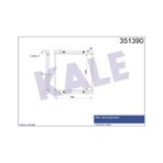 KALE OTO Radyatör 351390 Radyatör Al/Brz Iveco Eurocargo Radyatör 555×569×40