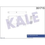KALE OTO Radyatör 351715 Kalorifer Al/Brz Actros 370×173×32
