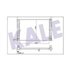 KALE Radyatör 356885 Su Radyatör 23Mm Mekanik (Su Radyatörü Brazıng (Ford : Fiesta / Fusion 1.4TDCI 02-)Tahlıye Aparatlı