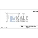 Kale Radyatör Ford Fıesta 01-08 Benzinli Fusion Mazda Iı (500X358X16) Al/pl/brz