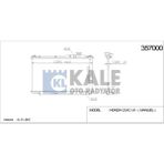Kale Radyatör Honda Cıvıc Vıı 1.4-1.6 16V 01-->(Mt) (350*658*16) Al/pl/brz