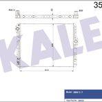 Kale Radyator Motor Su Radyatoru Bmw N52 N53 F10 09-11 F01 09-15 - Kale 354235