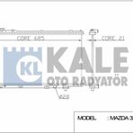 Kale Radyator Motor Su Radyatoru Mazda 323 1994 1998 Otomatık Vıtes 330x688x16 - Kale 359700