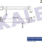 Kale Radyator Turbo Radyatoru Intercooler Fluence 1.5dcı 10- 657×89×85 - 2 Sıra Alb Sıstem - Kale 050cac050