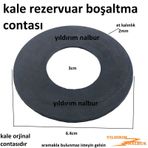 Kale Rezervuar 6.4 İç Takım Klozet Siyah Contası