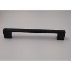 Kale Siyah 224 mm Lüks Metal Mutfak Dolap Çekmece Kapak Mobilya Kulbu