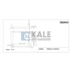 Kale Su + Klima Radyatörü & Kondansör Renault Kangoo 1.9 D - Kc07(595*377*40) Al/Al