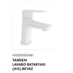KALE TANDEM LAVABO BATARYASI BEYAZ