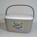 Kale Termos 10 Lt Buzzy Baskılı Buzluk Termos (1180 Cooler Box) - Bej
