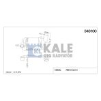 Kale Turbo Radyatörü (Intercooler) Renault Clıo Iı (345X370x27) Al/Pl/Brz