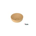 Kale Zero 2.0 40x40 cm Mat Sarı Yuvarlak Çanak Lavabo