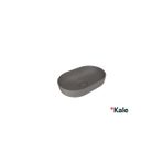 Kale Zero 2.0 60x40 cm Mat Antrasit Gri Oval Çanak Lavabo